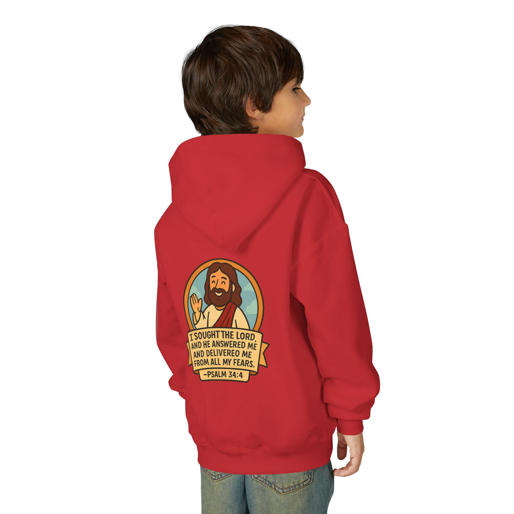 G.O.F Youth Hoodie with Psalm 34:4