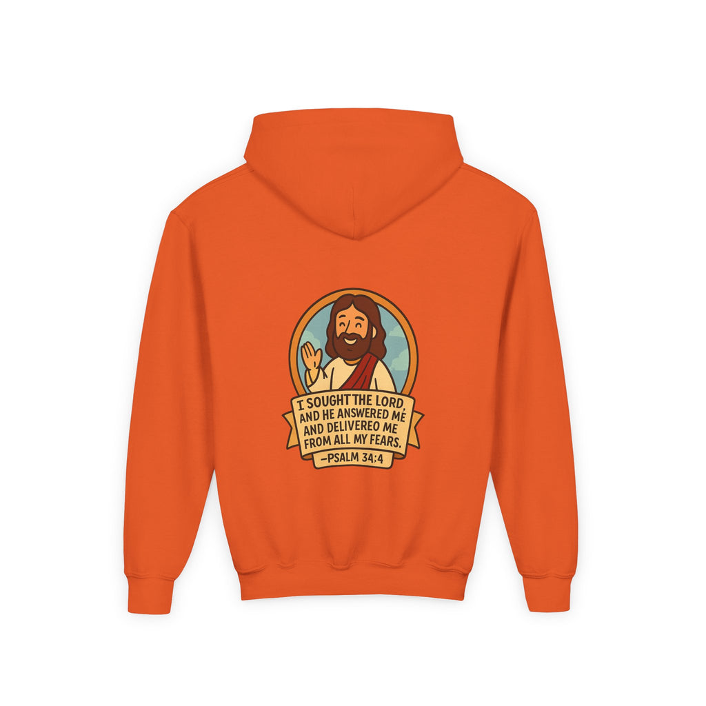 G.O.F Youth Hoodie with Psalm 34:4