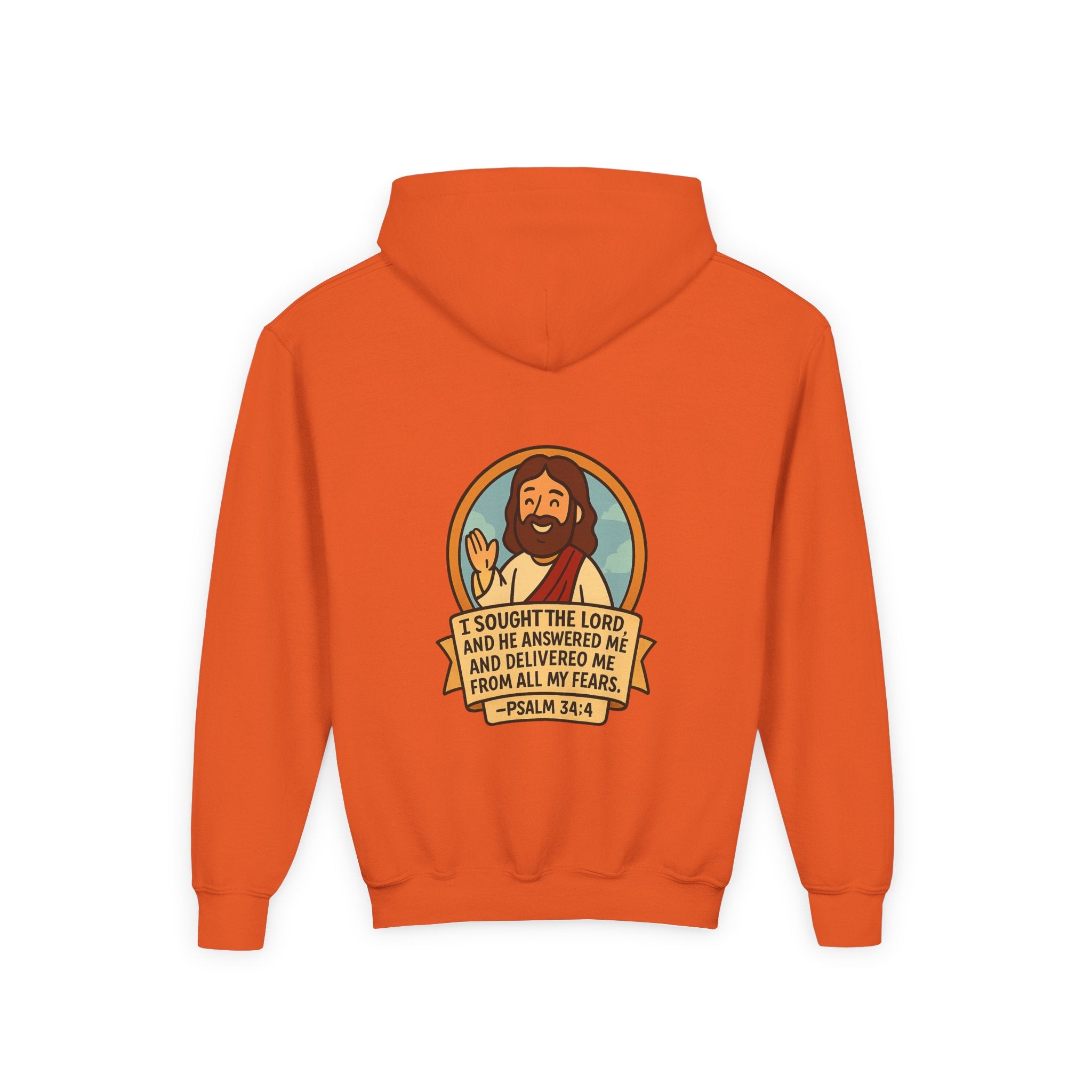 G.O.F Youth Hoodie with Psalm 34:4