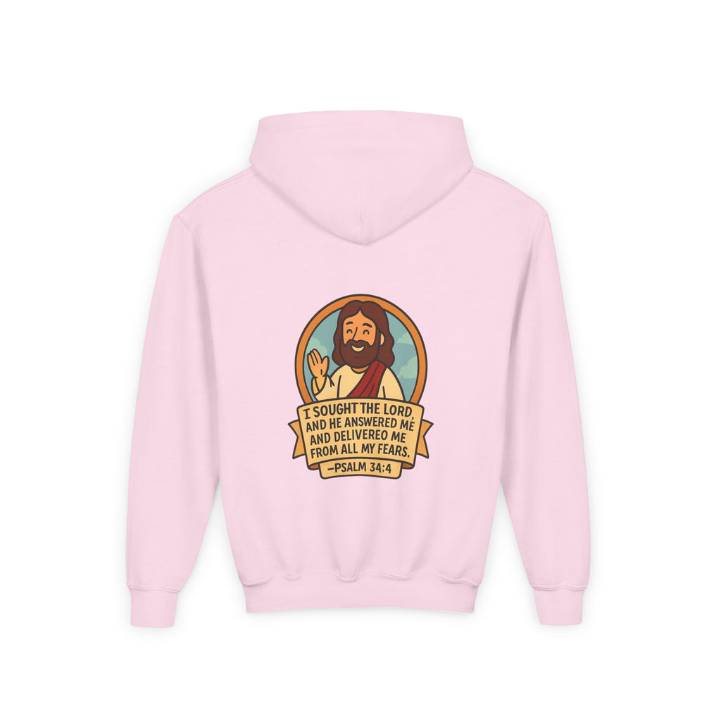 G.O.F Youth Hoodie with Psalm 34:4