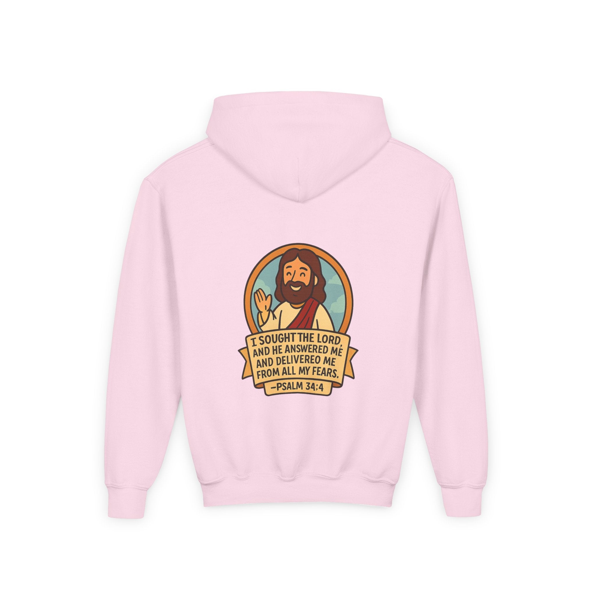 G.O.F Youth Hoodie with Psalm 34:4