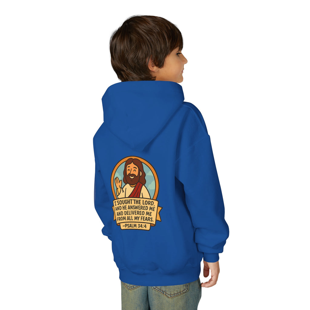 G.O.F Youth Hoodie with Psalm 34:4