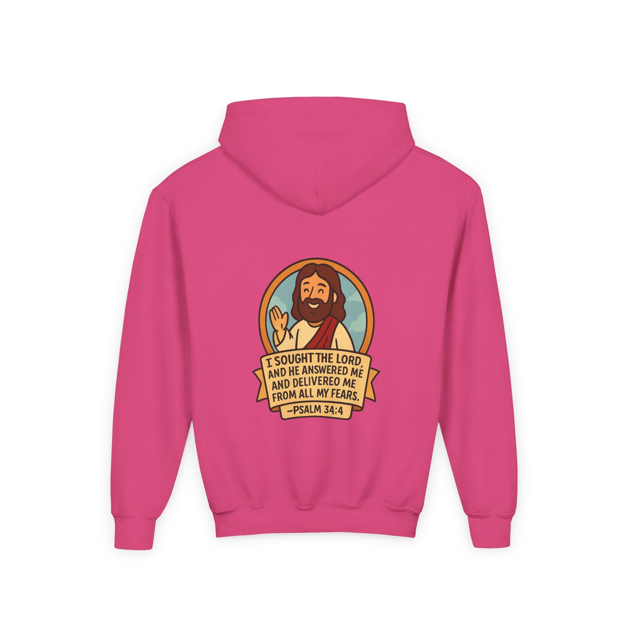 G.O.F Youth Hoodie with Psalm 34:4