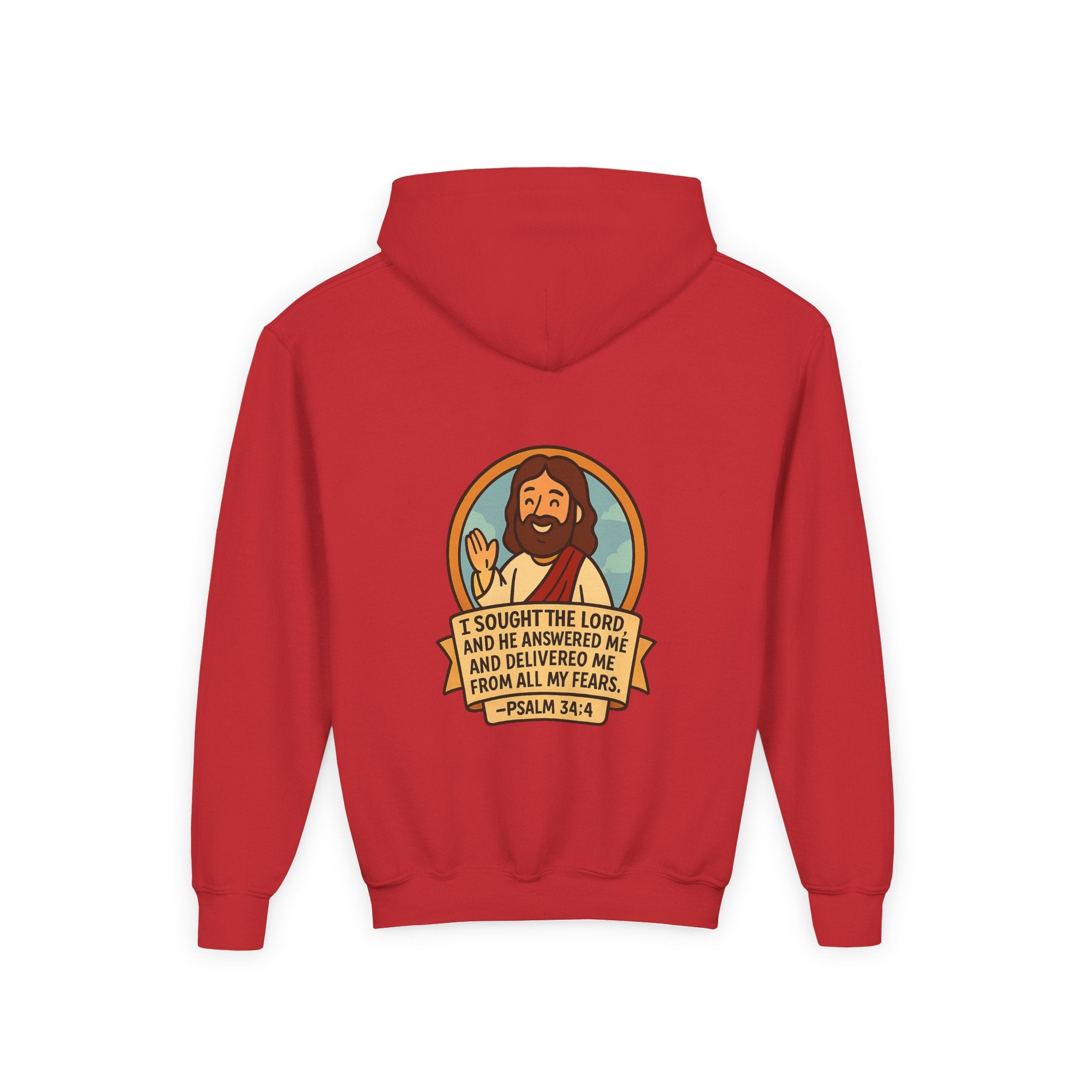 G.O.F Youth Hoodie with Psalm 34:4