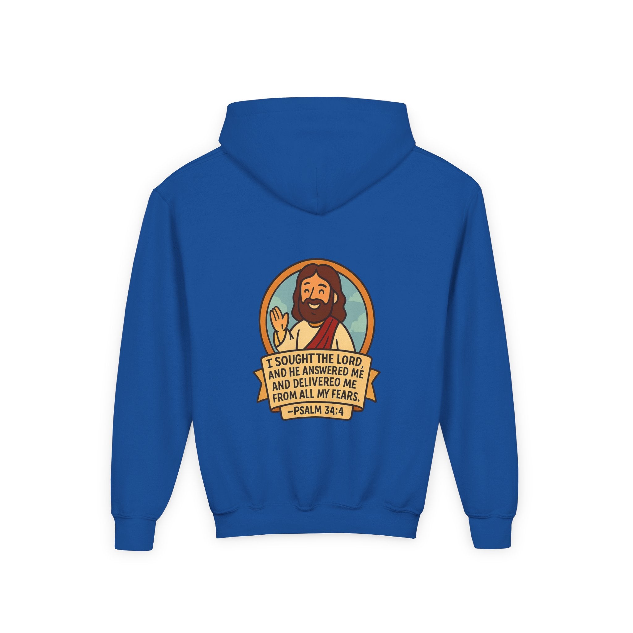G.O.F Youth Hoodie with Psalm 34:4