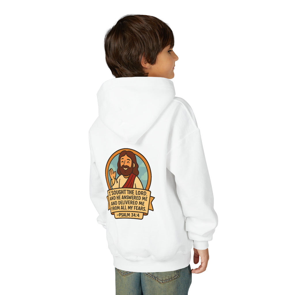G.O.F Youth Hoodie with Psalm 34:4
